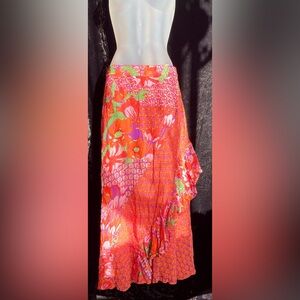 Vibrant Floral Patterned Skirt